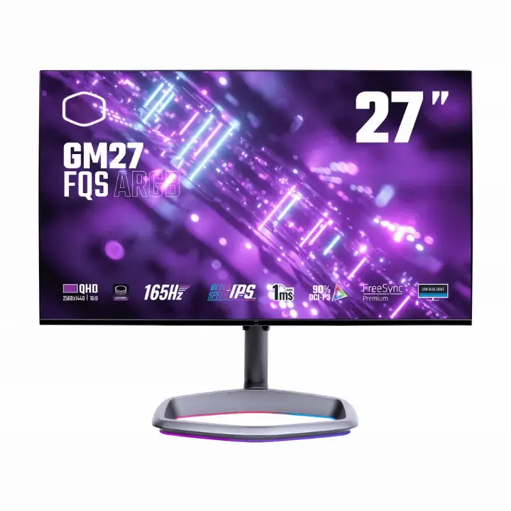 COOLER MASTER GM27-FQS 27 QHD/165HZ/F-IPS/1MS/ARGB/PIVOT/USB-C# 