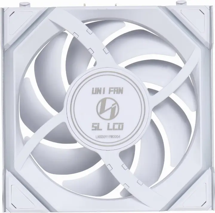 LIAN-LI UNI FAN SL LCD ARGB PWM 120MM - BLANC 