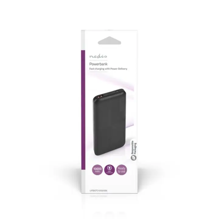 NEDIS BATTERIE EXTERNE 10000 MAH USB-A / USB-C 