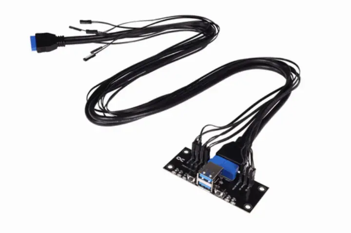 ALPHACOOL FRONT I/O-PANEL AVEC USB 3.0 POUR RACK 1U 