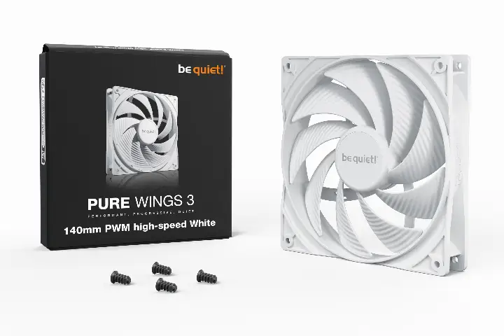 BE QUIET! PURE WINGS 3 140MM PWM HIGH-SPEED BLANC 