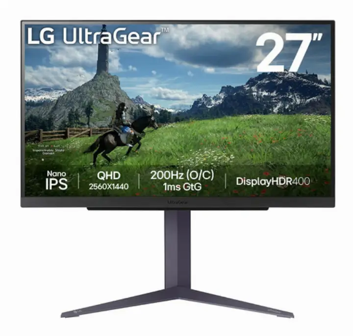 LG ULTRAGEAR 27 QHD/200HZ/NANO-IPS/1MS/PIVOT/G-SYNC 