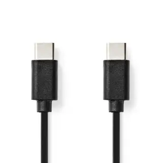 NEDIS CABLE USB-C VERS USB-C 60 W - 1M - NOIR 