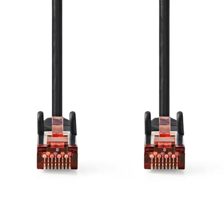 NEDIS CABLE RJ45 MALE/MALE - CAT6 S/FTP - NOIR - 1M 