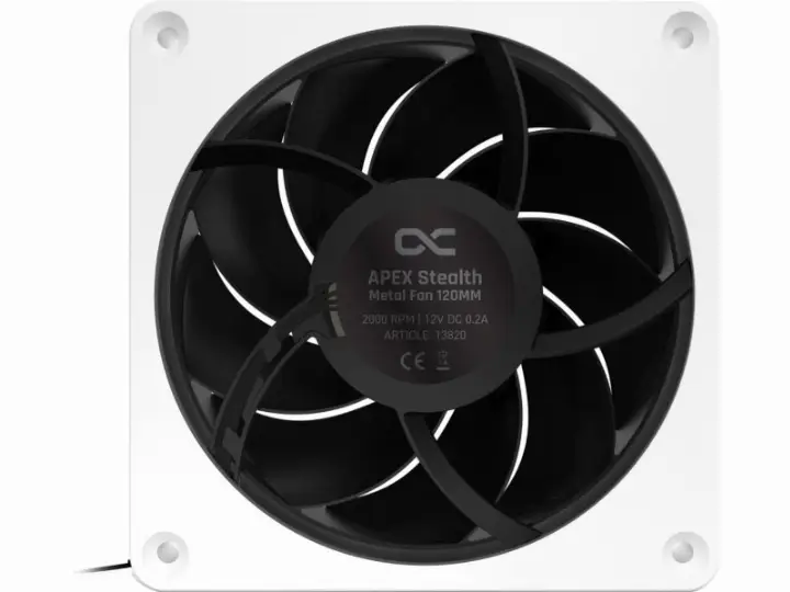 ALPHACOOL APEX STEALTH METAL 120MM - 2000RPM BLANC 