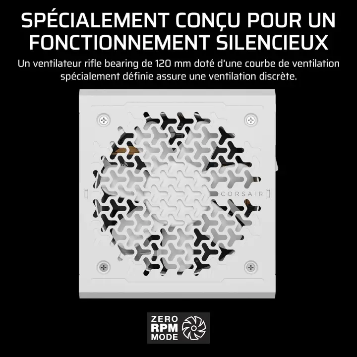 CORSAIR ATX 1000W - 80+ GOLD - R1000E BLANC 