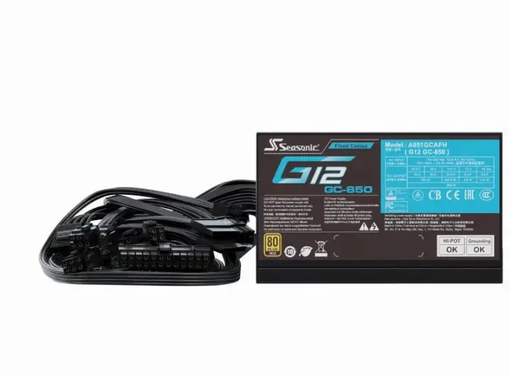 SEASONIC ATX 850W 80+ GOLD - G12 GC-850 - SSP-850RT2 