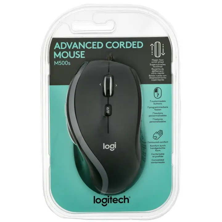 LOGITECH ADVANCED CORDED MOUSE M500S 