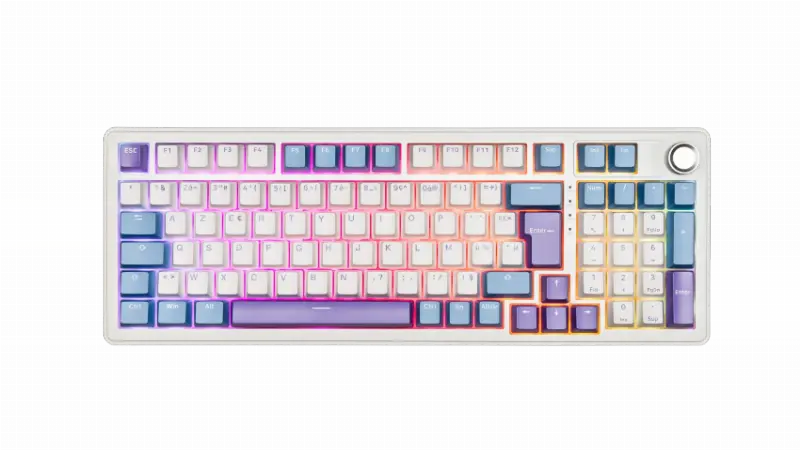 THE G-LAB KEYZ ELITE 400 RGB TRIPLE MODE - BLANC/BLEU 