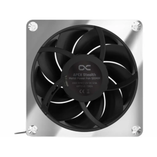 ALPHACOOL APEX STEALTH METAL 120MM - 3000RPM CHROME 