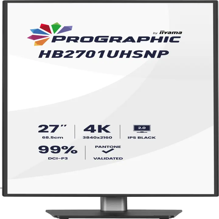 IIYAMA PROGRAPHIC 27 4K/IPS BLACK/99% DCI P3/USB-C DOCK 