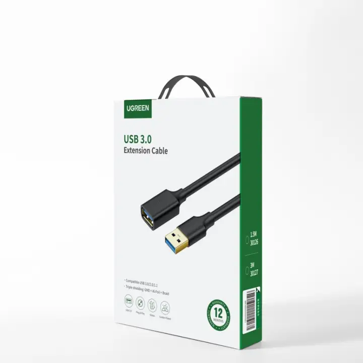 UGREEN CABLE USB-A VERS USB-A/1.5M/NOIR 