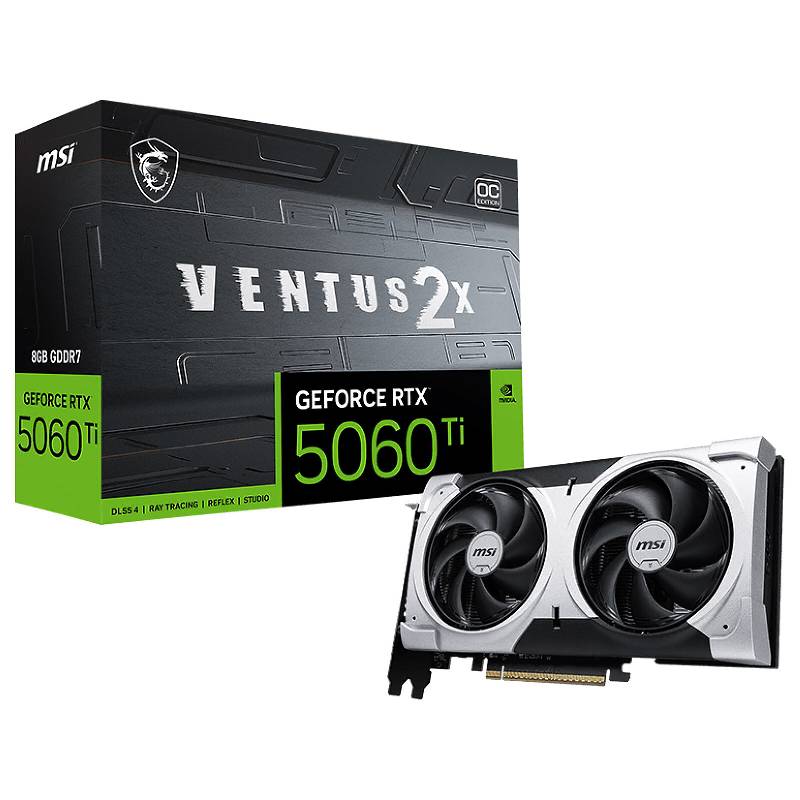 MSI GEFORCE RTX 5060 TI 8G VENTUS 2X OC PLUS 