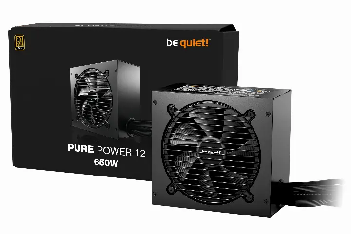 BE QUIET! ATX 650W - 80+ GOLD - PURE POWER 12 NOIR 