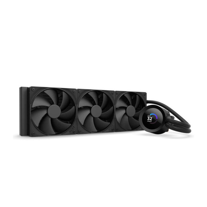 NZXT KRAKEN PLUS 360 PROCESSEUR REFROIDISSEUR DE LIQUIDE TOUT-EN-UN 12 CM NOIR 