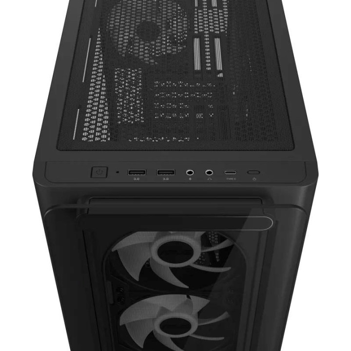 ASUS A23 PLUS TG ARGB NOIR - MT/SANS ALIM/MATX 