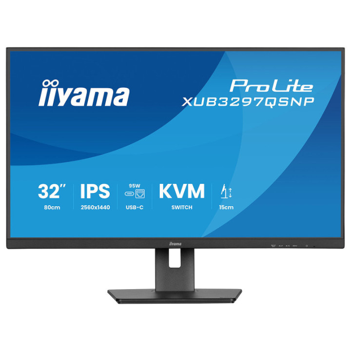 IIYAMA XUB3297QSNP-B1 32 QHD/100HZ/IPS/KVM/USB-C/RJ45 