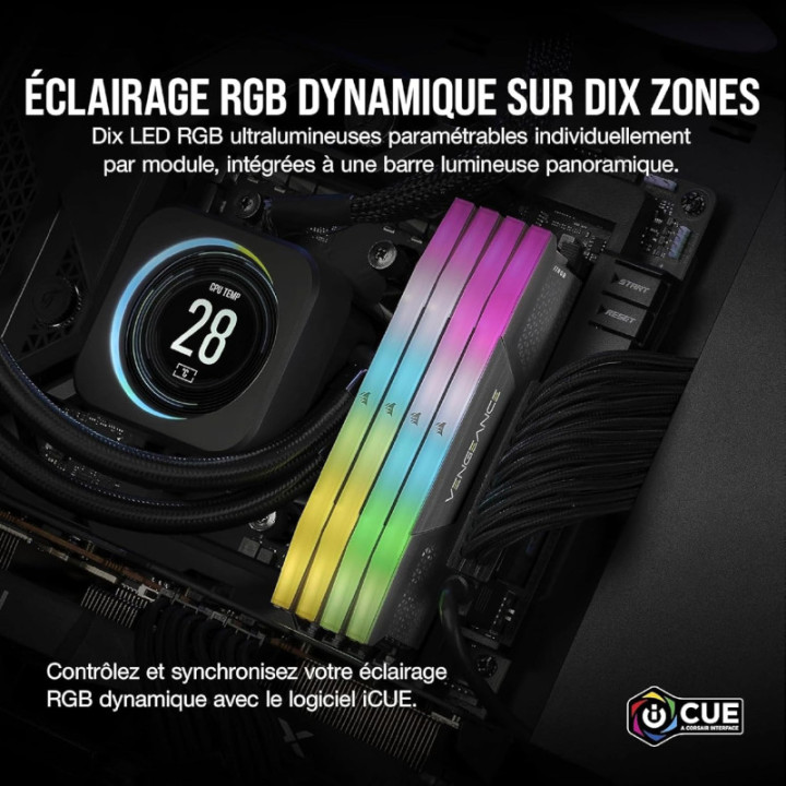 Corsair CMH16GX5M2B5600Z40 RGB (2X8 DDR5 5600MHZ CL40)
