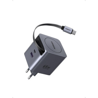 UGREEN CHARGEUR RAPIDE 65 W + CABLE AVEC ROULEAU *65825 