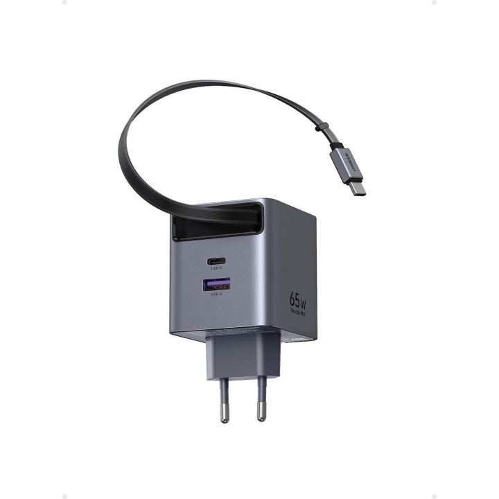 UGREEN CHARGEUR RAPIDE 65 W + CABLE AVEC ROULEAU *65825 