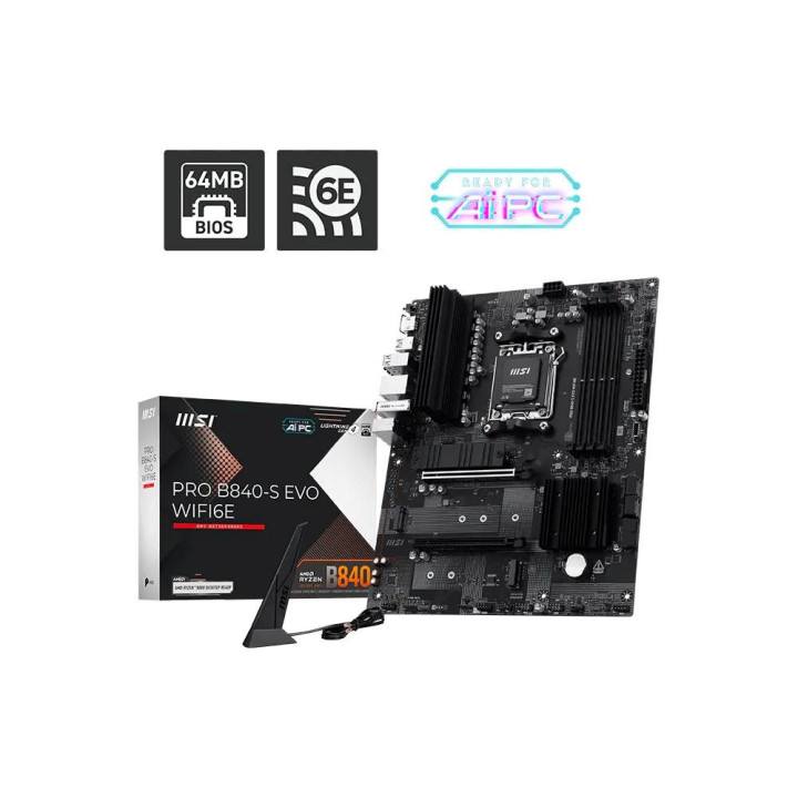 MSI PRO B840-S EVO WIFI6E - B840/AM5/DDR5/ATX