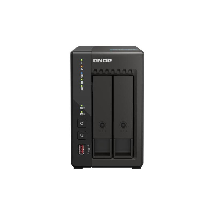 QNAP TS-253E NAS TOWER INTEL CELERON J6412 8 GO 0 TO QNAP QTS NOIR 