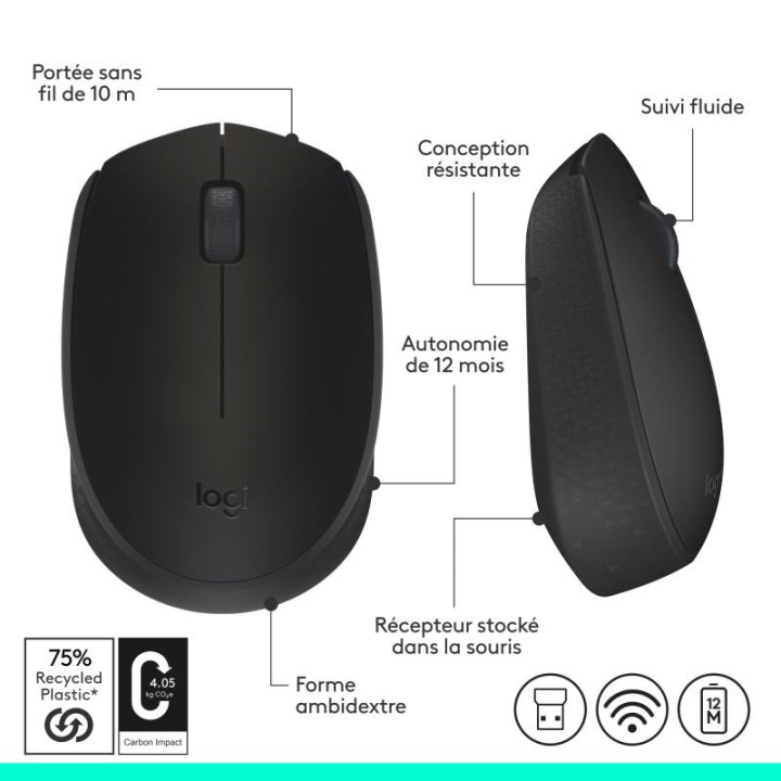 LOGITECH M171 NOIRE  