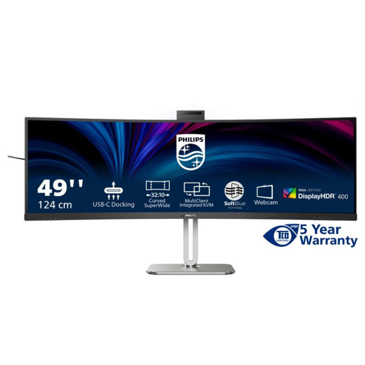 PHILIPS 49B2U6900CH/00 ECRAN PLAT DE PC 124 CM (48.8) 5120 X 1440 PIXELS DUAL QHD LCD NOIR 