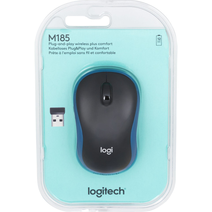 LOGITECH WIRELESS MOUSE M185 B