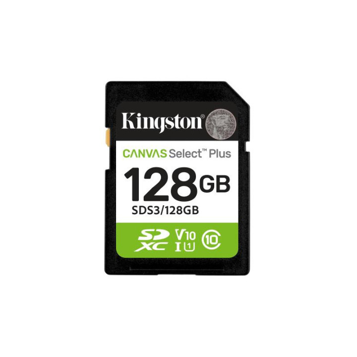 KINGSTON CARTE MEMOIRE 128GB SDXC CANVAS SELECT PLUS *SDS3/128GB 