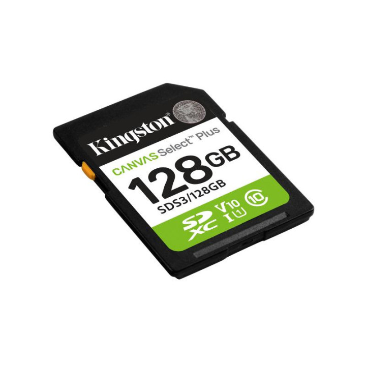 KINGSTON CARTE MEMOIRE 128GB SDXC CANVAS SELECT PLUS *SDS3/128GB 