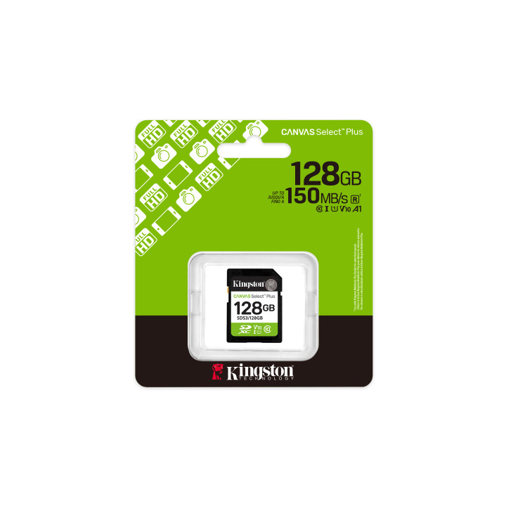 KINGSTON CARTE MEMOIRE 128GB SDXC CANVAS SELECT PLUS *SDS3/128GB 