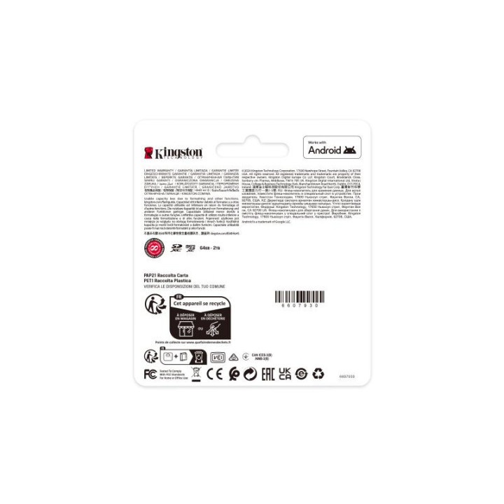 KINGSTON CARTE MEMOIRE 128GB SDXC CANVAS SELECT PLUS *SDS3/128GB 
