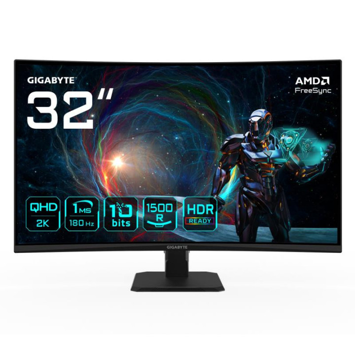 GIGABYTE GS32QCA 32 CURVE/QHD/180HZ/VA/1MS/ADAPT SYNC 