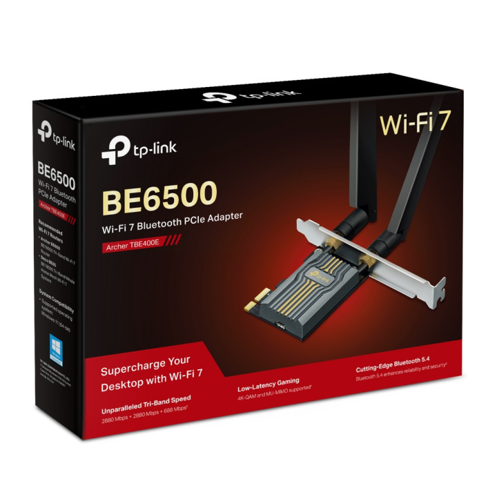 TP-LINK ARCHER TBE400E - WIFI 7 BE6500 / BLUETOOTH 5.4 