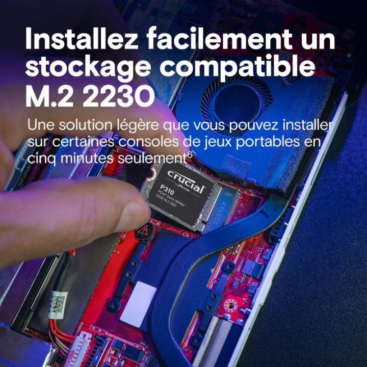 CRUCIAL 2TO 2230 NVME M.2 - CT2000P310SSD2 - P310 