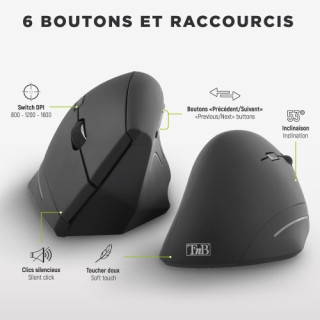 T'NB ERGO - SANS FIL - NOIR 