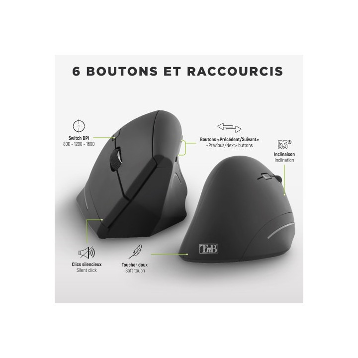 T'NB ERGO - SANS FIL - NOIR 