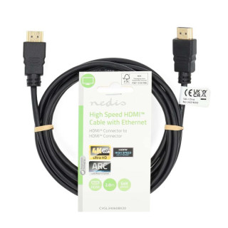 CABLE HDMI HIGH SPEED 2M 