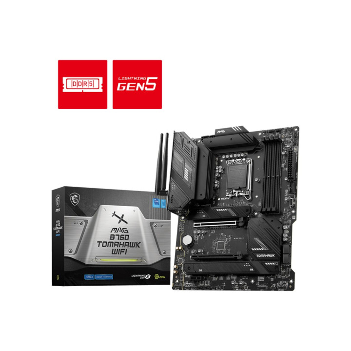 MSI MAG B760 TOMAHAWK WIFI - B760/LGA1700/DDR5/ATX 