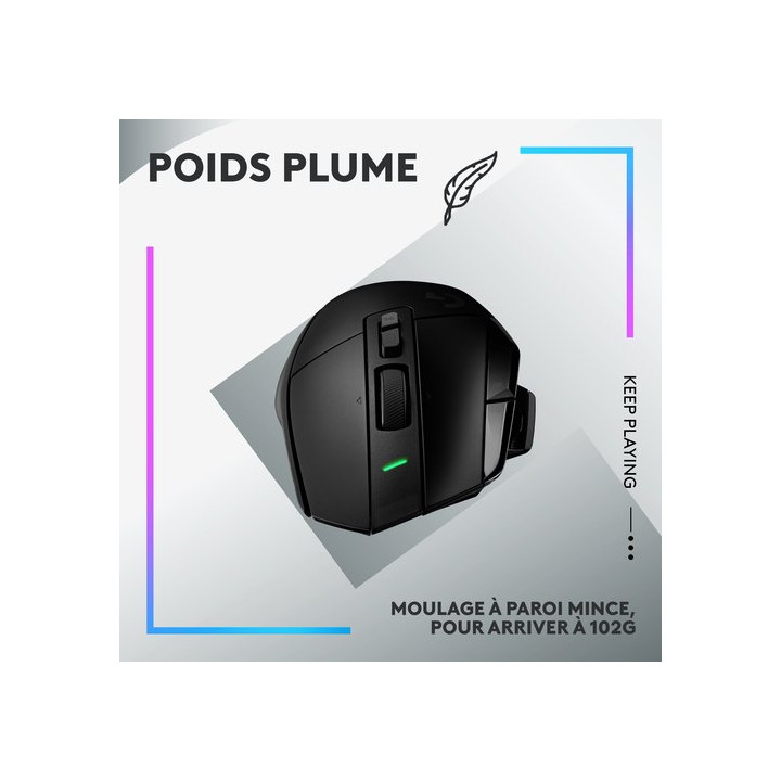 LOGITECH G502 X LIGHTSPEED BLACK 