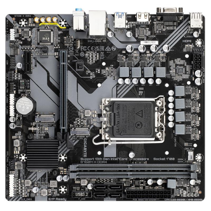 GIGABYTE B760M H DDR4 - B760/LGA1700/DDR4/MATX 