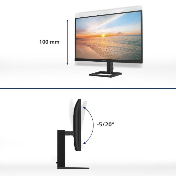 PHILIPS 1000 SERIES 24E1N1300AE/00 ECRAN PLAT DE PC 60.5 CM (23.8) 1920 X 1080 PIXELS FULL HD LCD NOIR 