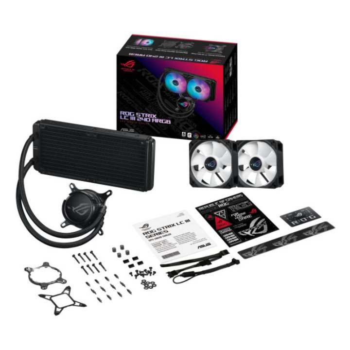 ASUS ROG STRIX LC III 240 ARGB PROCESSEUR KIT DE REFROIDISSEMENT DU LIQUIDE 12 CM NOIR 
