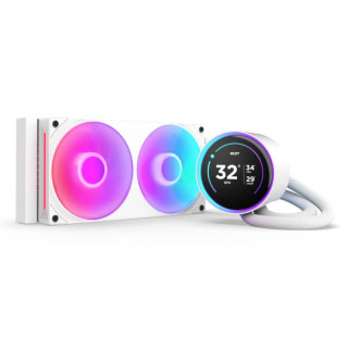 NZXT KRAKEN ELITE 240 RGB PROCESSEUR REFROIDISSEUR DE LIQUIDE TOUT-EN-UN 12 CM BLANC 1 PIECE(S) 