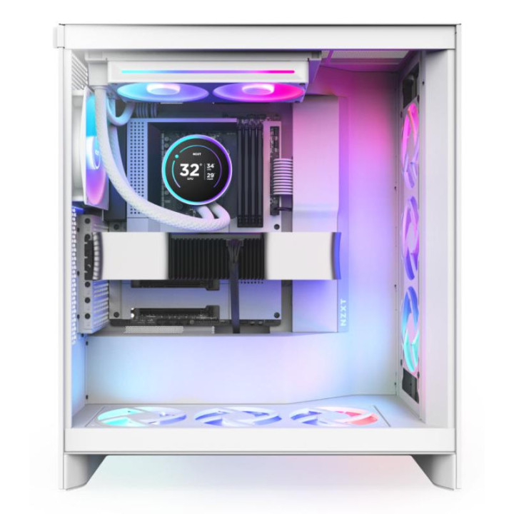 NZXT KRAKEN ELITE 240 RGB PROCESSEUR REFROIDISSEUR DE LIQUIDE TOUT-EN-UN 12 CM BLANC 1 PIECE(S) 