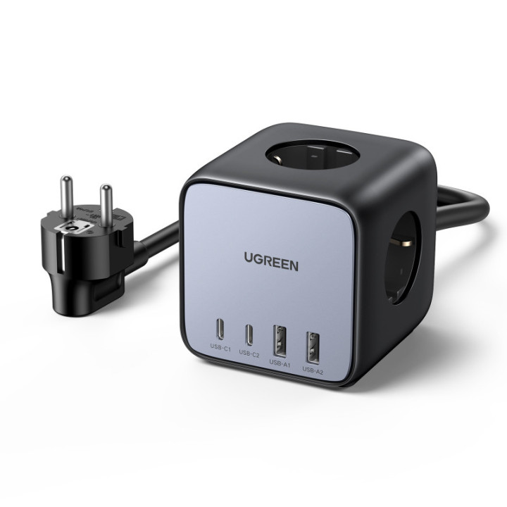 UGREEN DIGINEST CUBE 7 EN 1 MULTIPRISE USB CUBE 3 PRISES *60113 