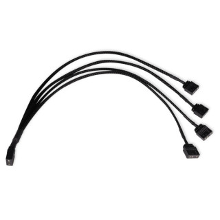 ALPHACOOL SPLITTER ARGB 5V - 3PIN VERS 4X 3-PIN 30CM 