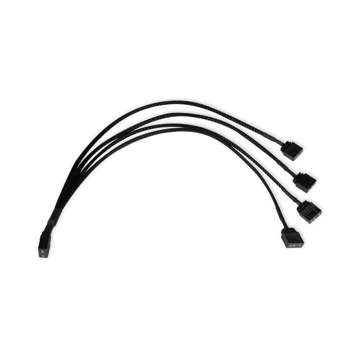 ALPHACOOL SPLITTER ARGB 5V - 3PIN VERS 4X 3-PIN 30CM 