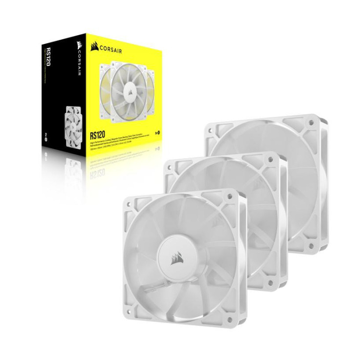 CORSAIR RS120 TRIPLE PACK - BLANC 